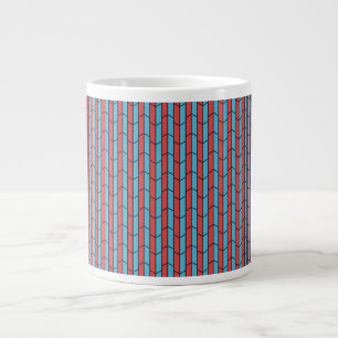 Grande Tasse Musique à carreaux géométriques