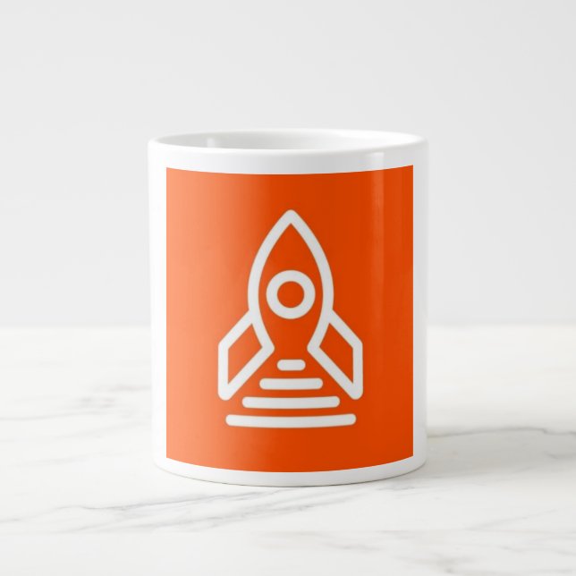 Grande Tasse Musique à roquette orange (Devant)