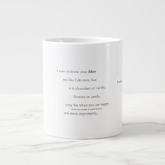 Grande Tasse Musique de café de poésie