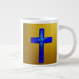 Grande Tasse Musique de croix bleu électrique