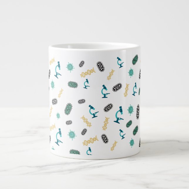 Grande Tasse Musique de microbiologie (Devant)