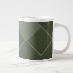 Grande Tasse Musique géométrique verte moderne Moss