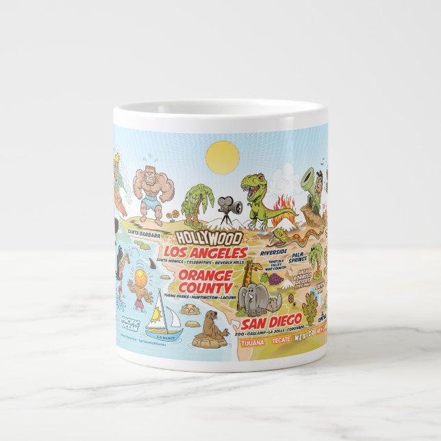 Grande Tasse Musique Jumbo de Californie du Sud (Devant)