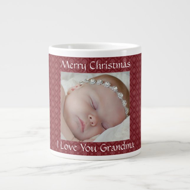 Grande Tasse Musique photo de Noël rouge (Devant)