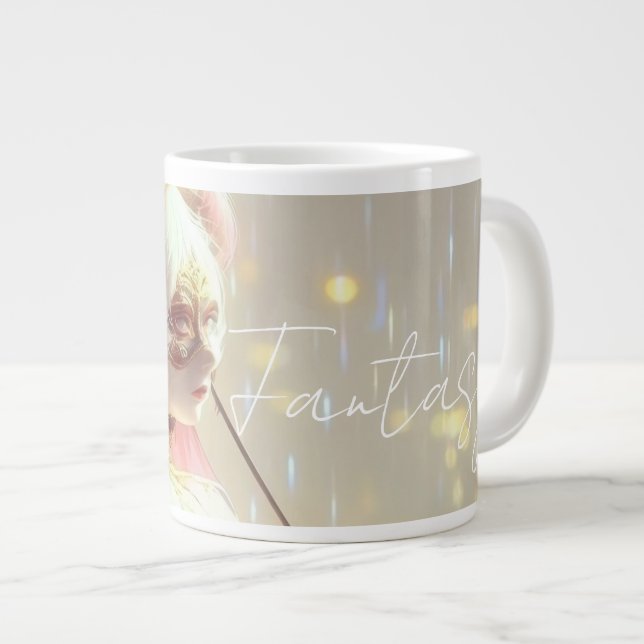 Grande Tasse Mysterious Fantasy Girl - Ocean Art Aesthetic (Devant droit)