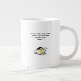 Grande Tasse Nahum 1:7 Bible Verse Christian Mug