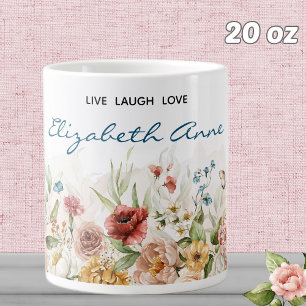 Grande Tasse Name    Aquarelle 20oz 1600s Florals Mug
