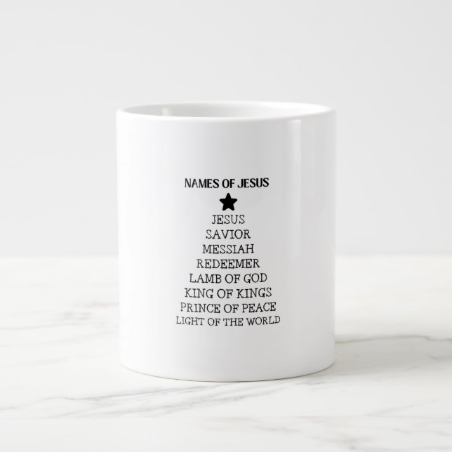 Grande Tasse Names Of Jesus Christmas Mug (Devant)