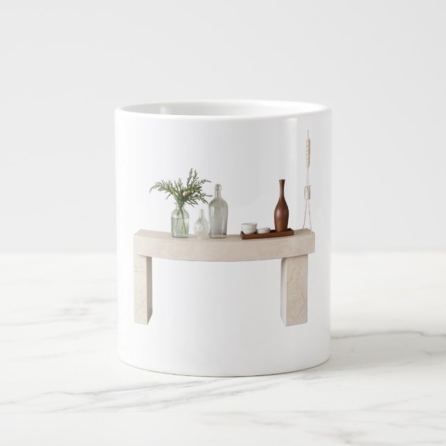 Grande Tasse Natural Limestone Console Table Honed Earthy Stone (Devant)