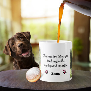 Grande Tasse Ne Jouez Pas Avec Mon Chien Et Mon Café Personnali