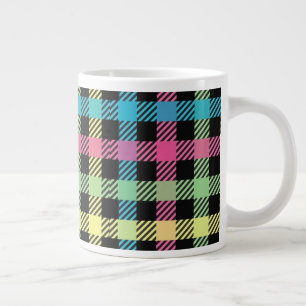 Grande Tasse Neon En vichy