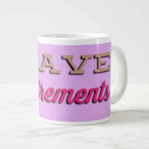Grande Tasse NiCK DAViD - Exigences Jumbo Mug