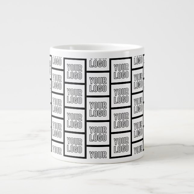 Grande Tasse N'importe quel Motif de répétition de logo ou d'im (Devant)
