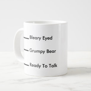 Grande Tasse Niveaux d'humour de café de matin