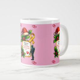 Grande Tasse Noël militaire en famille - Christ