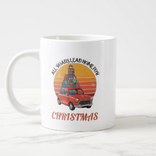 Grande Tasse Noël Rétro