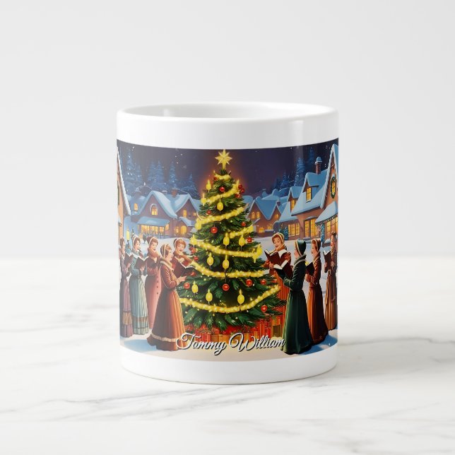 Grande Tasse Noël traditionnel Vintage (Devant)