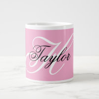 Noir et blanc Fatigue Monogramme rose