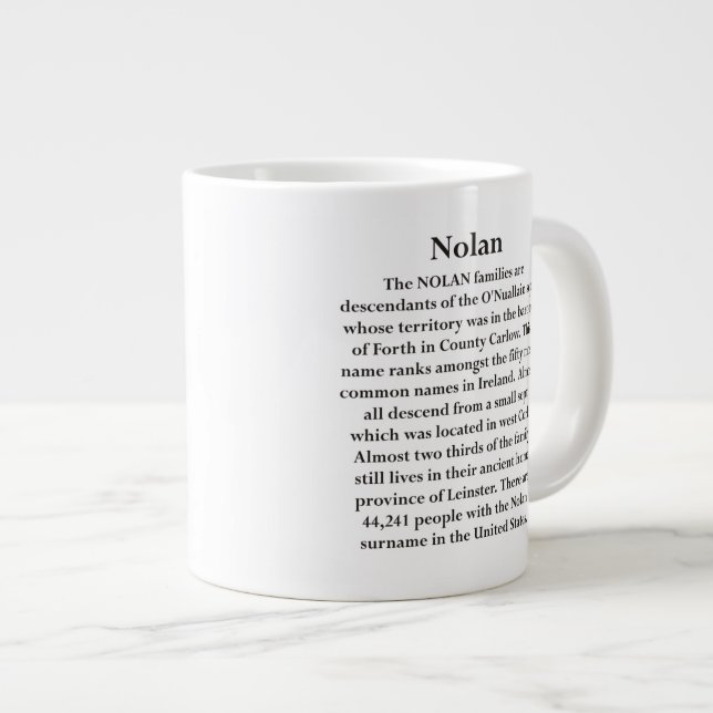 Grande Tasse Nolan (O'Nuallain) (Devant droit)