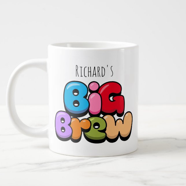 Grande Tasse Nom Big Brew Giant Coffee Mug (Gauche)