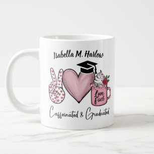 Grande Tasse Nom de la caféine et de la diplômée