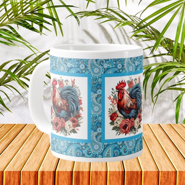 Grande Tasse Nom du coq du pays migre (Créateur téléchargé)