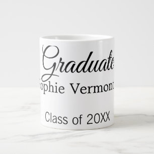 Grande Tasse nom du diplômé promotion 20XX félicitations minima