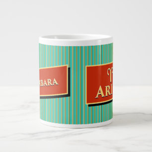 Grande Tasse Nom et signe Zodiac Barbara Aries