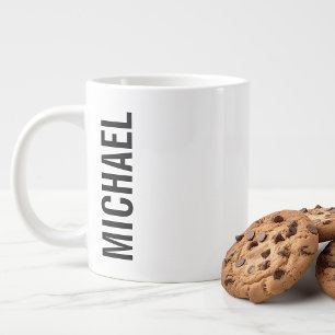 Grande Tasse Nom personnalisé minimaliste moderne