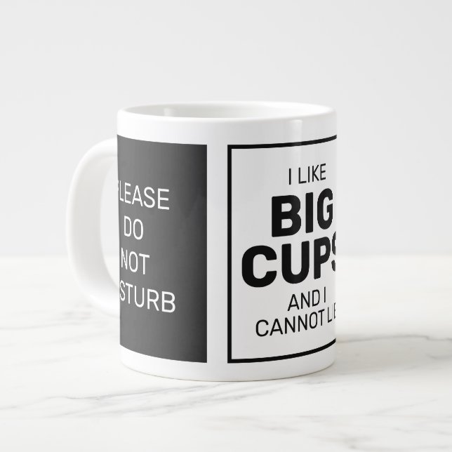 Grande Tasse Nom personnalisé & textes jumbo mule (Devant gauche)