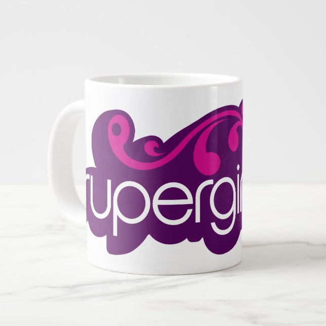 Grande Tasse Nom Super Supergirl et Bouclier S (Devant gauche)