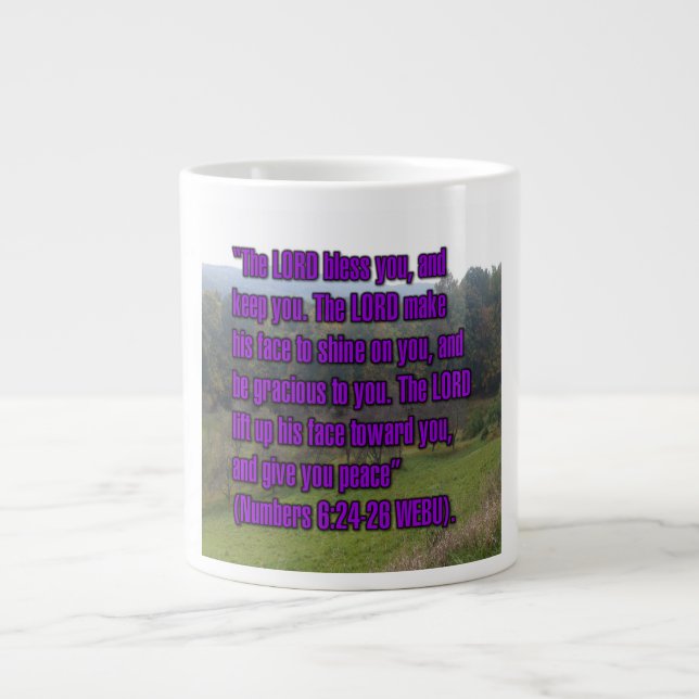 Grande Tasse Nombres 6:24-26 WEBU Mug (Devant)