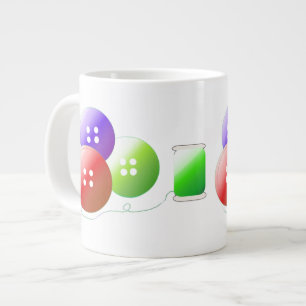Grande Tasse Notions de couture colorées