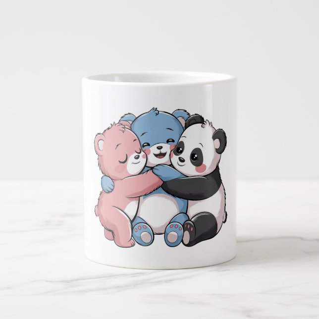Grande Tasse Nounours mignons avec Panda (Devant)