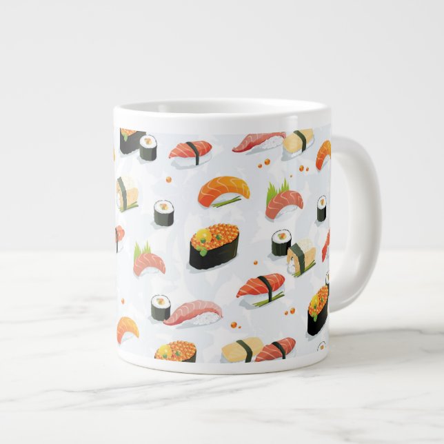 Grande Tasse Nourriture japonaise : Motif de sushi (Devant droit)