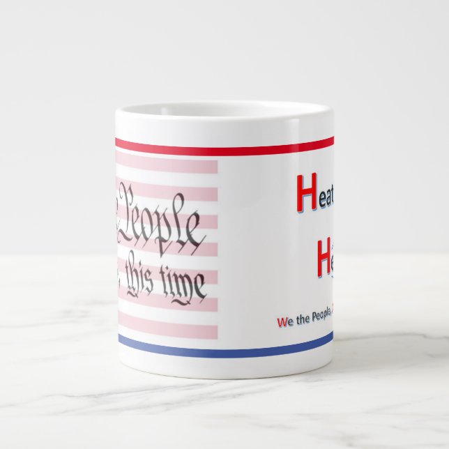 Grande Tasse Nous, le peuple Jumbo Mug - le troupeau de Heather (Devant)