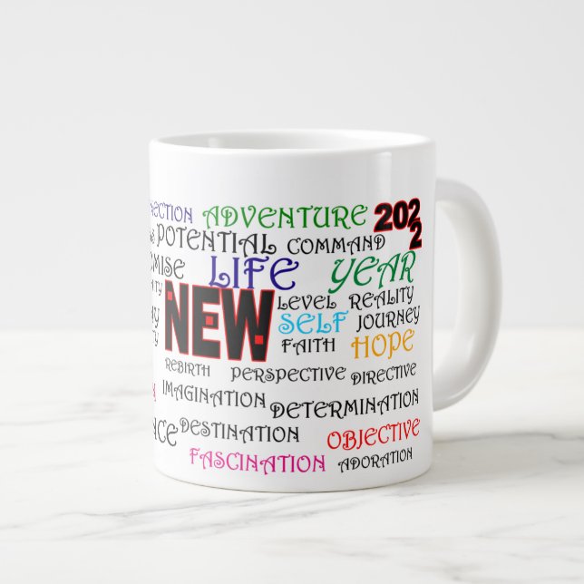 Grande Tasse Nouveau Pour 2022 ! (Devant droit)