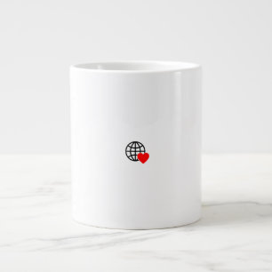 Grande Tasse Nouvelle personnalisation Logo Texte Spécialité Mu