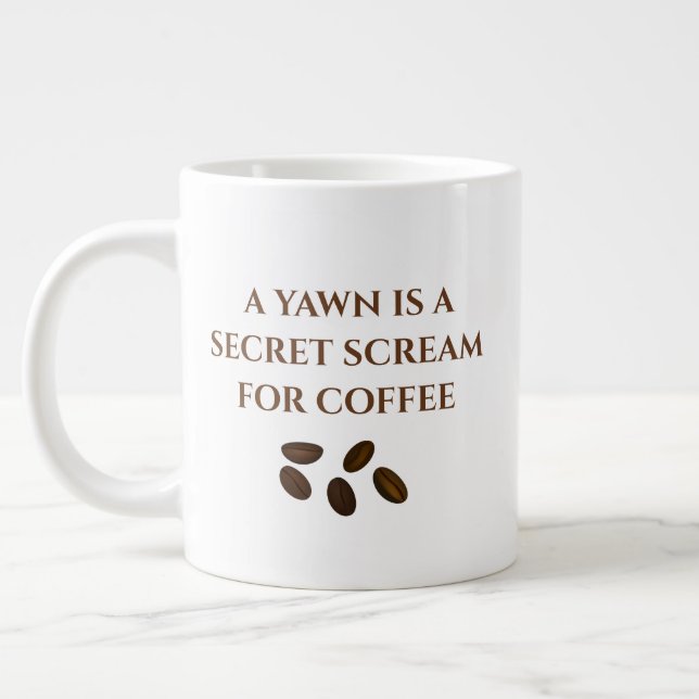 Grande Tasse Novelty Funny Café Spécialité Mug (Gauche)