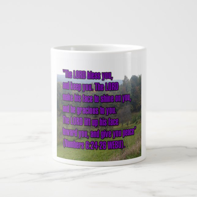 Grande Tasse Numéros 6:24-26 WEBU Mug (Devant)