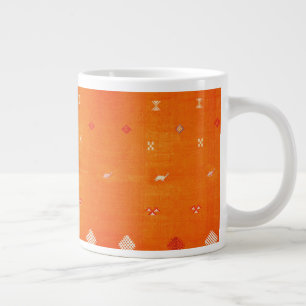 Grande Tasse Oasis de coucher de soleil : Orange Heritage Boho 