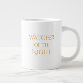 Grande Tasse Observateur de la nuit - Chat noir d'Halloween