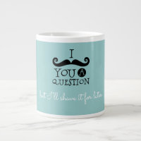 Oeuf Robin noir Humour Moustache bleu
