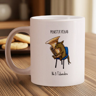 Grande Tasse Œuvre d'art avec jeu de mots Tubacabra Joueur de T