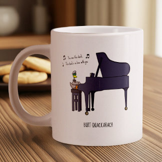 Grande Tasse Œuvre d'art de Burt Quackarach Canard Joueur de Pi