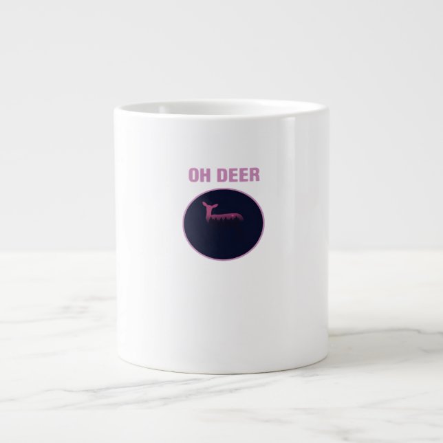 Grande Tasse Oh Deer Modern Aesthetic  (Devant)
