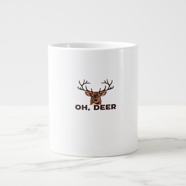 Grande Tasse Oh Deer Modern Clean Design  (Devant)