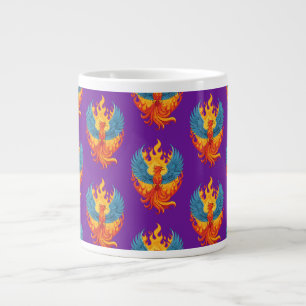 Grande Tasse Oiseau de feu mythologique fantastique lumineux