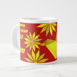 GRANDE TASSE OISEAU VOLANT AVEC FLEURS, CADEAU MAMAN NOUVEL AN