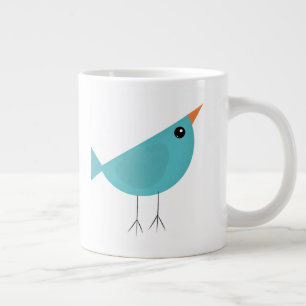 Grande Tasse Oiseaux fantaisistes adorables, Art de la nature